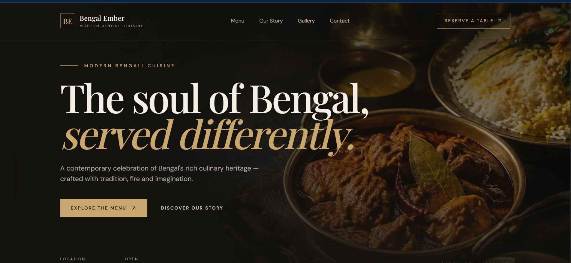 Bengali Ember homepage