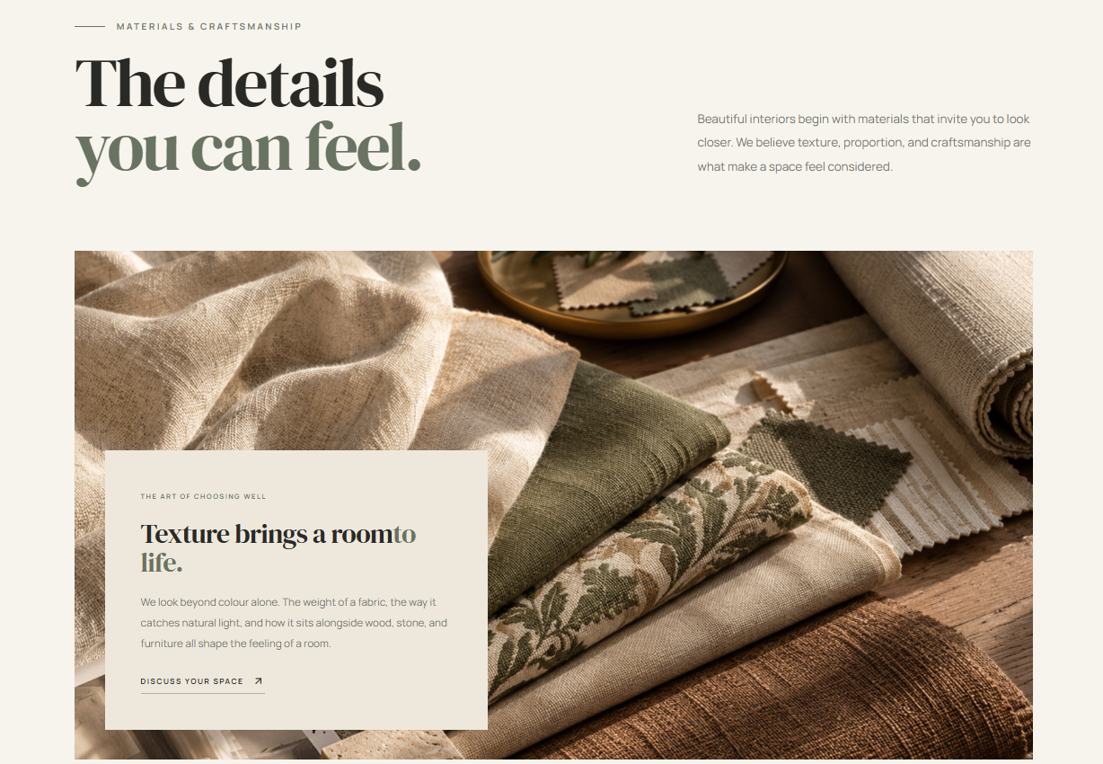 Loom & Living screen 3